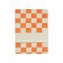 Marc O'Polo Gastendoek Checker Meloen 30 x 50 cm