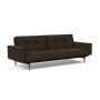 Innovation Living Splitback Styletto Sofa Bed Dark Wood With Arms - stof 358