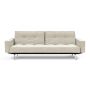 Innovation Living Splitback Chrome Sofa Bed With Arms 357
