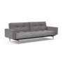 Innovation Living Splitback Styletto Sofa Bed Light Wood With Arms - stof 282