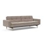 Innovation Living Dublexo Styletto Sofa Bed Light Wood With Arms - stof 318