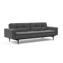 Innovation Living Dublexo Styletto Sofa Bed Black Wood With Arms - stof 852