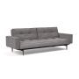 Innovation Living Splitback Styletto Sofa Bed Dark Wood With Arms - stof 282