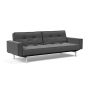 Innovation Living Splitback Chrome Sofa Bed With Arms - stof 852