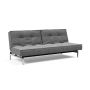 Innovation Living Splitback Chrome Sofa Bed - stof 563