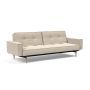 Innovation Living Splitback Styletto Sofa Bed Light Wood With Arms - stof 586