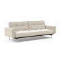 Innovation Living Splitback Chrome Sofa Bed With Arms - stof 357