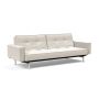 Innovation Living Splitback Chrome Sofa Bed With Arms - stof 531