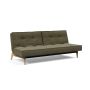 Innovation Living Splitback Eik Sofa Bed Oak - stof 316