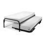 Avek Dubbel Divan Twin Bed ANTRACIET ZWART 90 x 200 cm