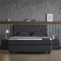 Boxspring Skybedd Chestybedd Antraciet met Opbergruimte