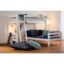 MOJO Stapelbed hoek White Wash 90 x 200 cm