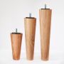 Dorbien Coaned Bedpoten 4 stuks Eiken