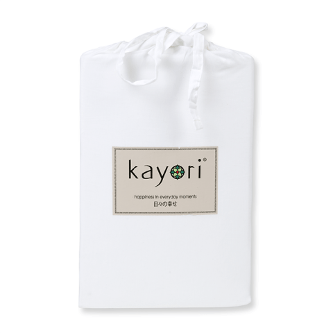 Kayori Kai Hoeslaken Katoen Wit