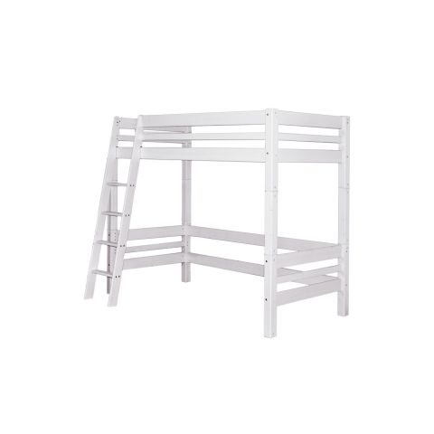 MOJO Hoogslaper schuine ladder White Wash 90 x 200 cm