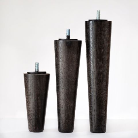 Dorbien Coaned Bedpoten 4 stuks Zwart