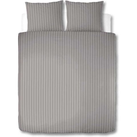 Adore Dekbedovertrek Satijnstreep Taupe