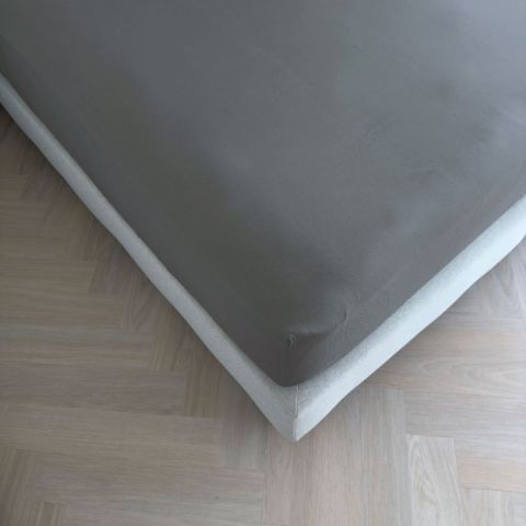 Kayori Emma Topper Hoeslaken Katoen-Satijn Denim