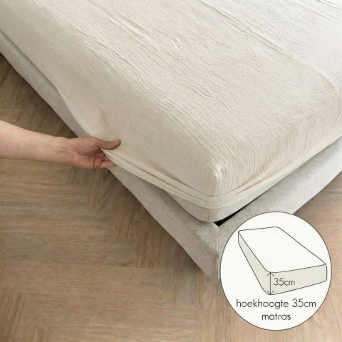 Kayori Caro Hoeslaken Mousseline Offwhite