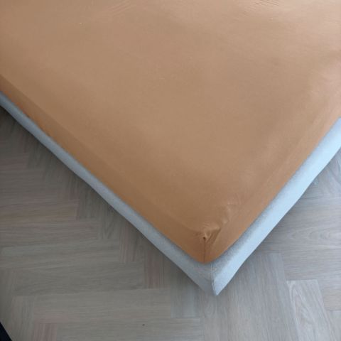Kayori Kai Topper Hoeslaken Katoen Mokka