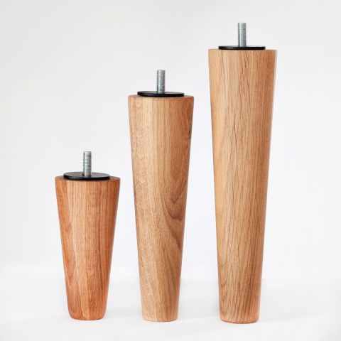 Dorbien Coaned Bedpoten 4 stuks Eiken
