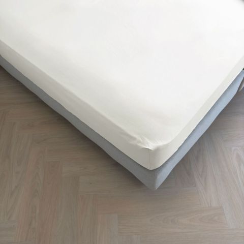 Kayori Puro Topper Hoeslaken Katoen-Perkal Wit