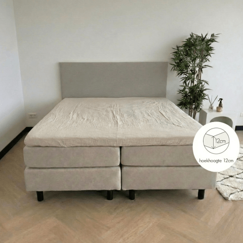 Kayori Caro Topper Hoeslaken Mousseline Offwhite